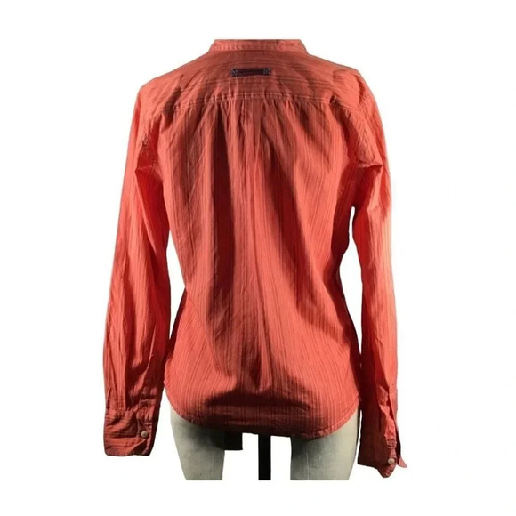 NWT 3J Johnny Was Button Up Top Women's Small Red Embroidered Paisley Pattern - Picture 3 of 9